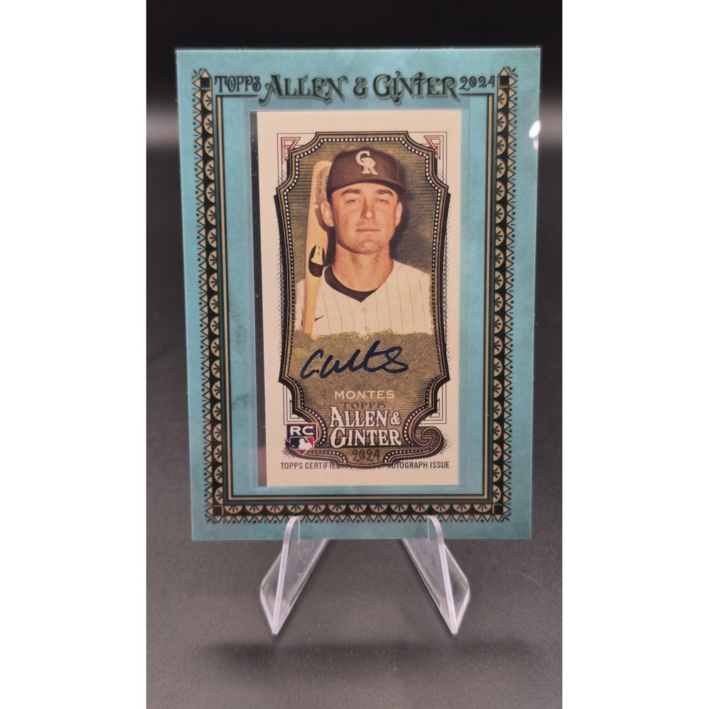 2024 Topps Coco Montes MA-COM Framed Mini Auto RC /50 Rockies SP